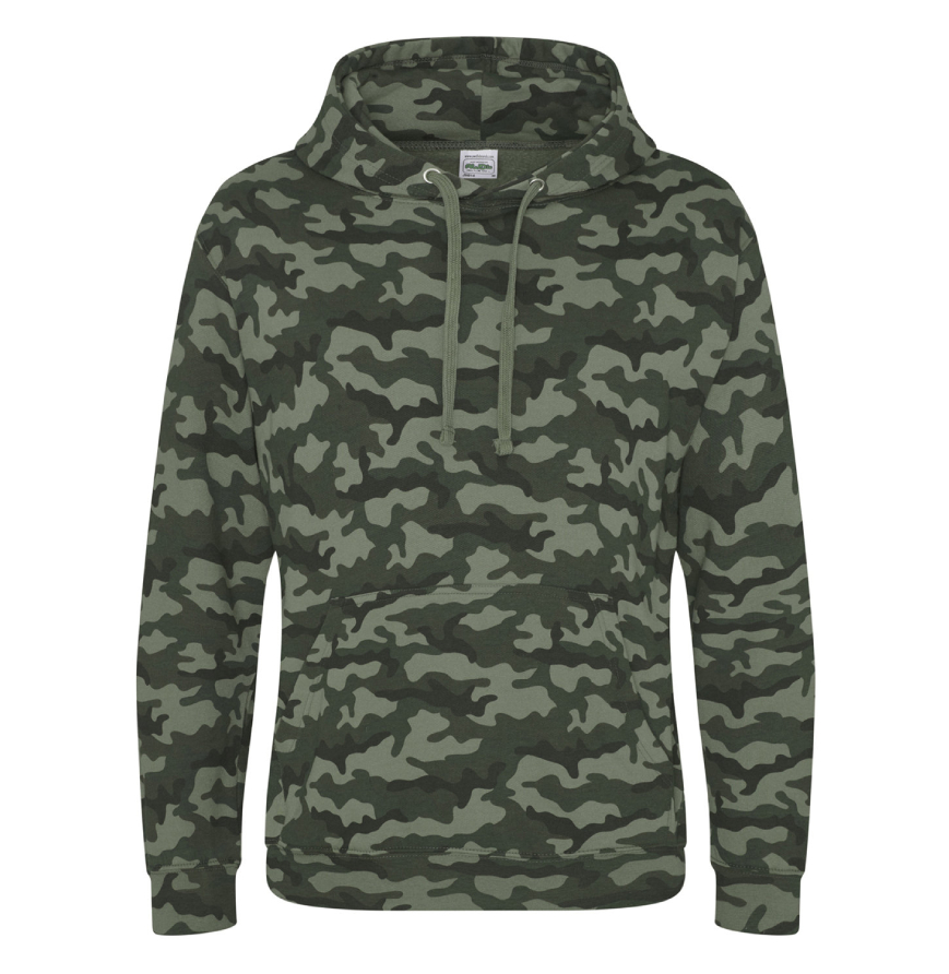 Just Hoods By AWDis JHA014 GREEN CAMO front