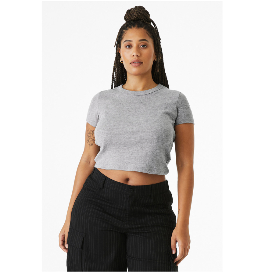 Ladies' Micro Ribbed Baby Tee