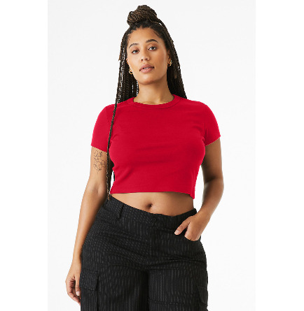 Ladies' Micro Ribbed Baby Tee