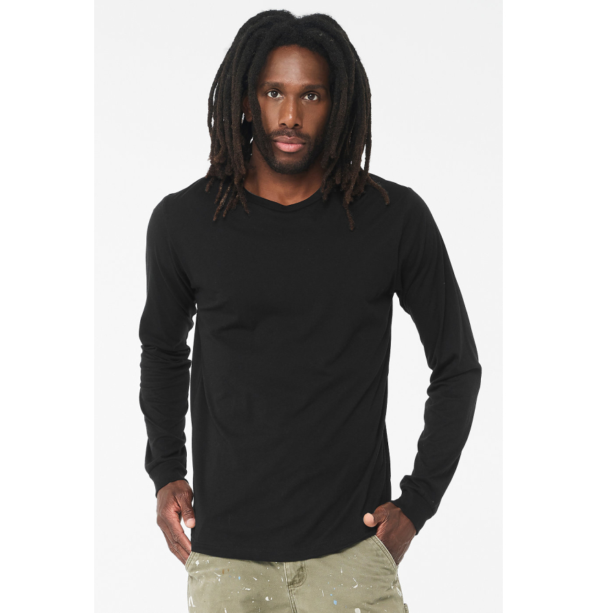 Bella + Canvas 3513 SOLID BLK TRBLND front