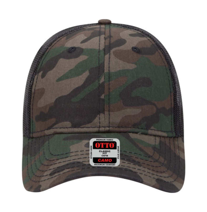 Otto Cap 105-1247 Camo/Black Mesh front