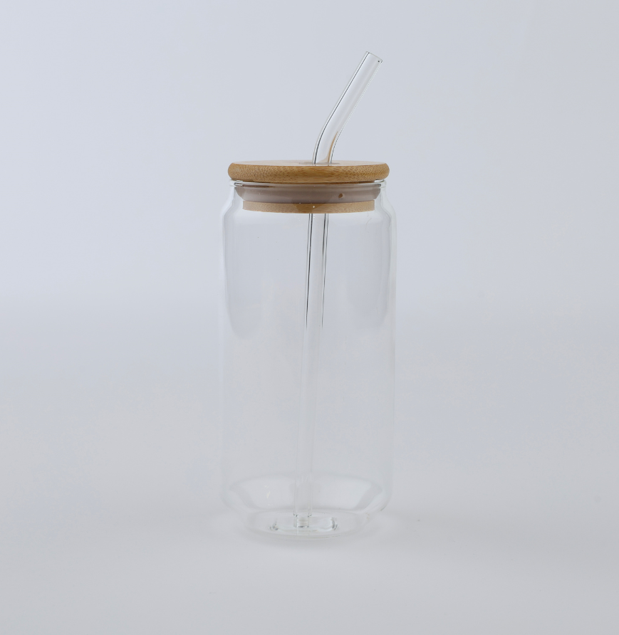 16 oz. Smoothie Cup with Bamboo Lid and Straw