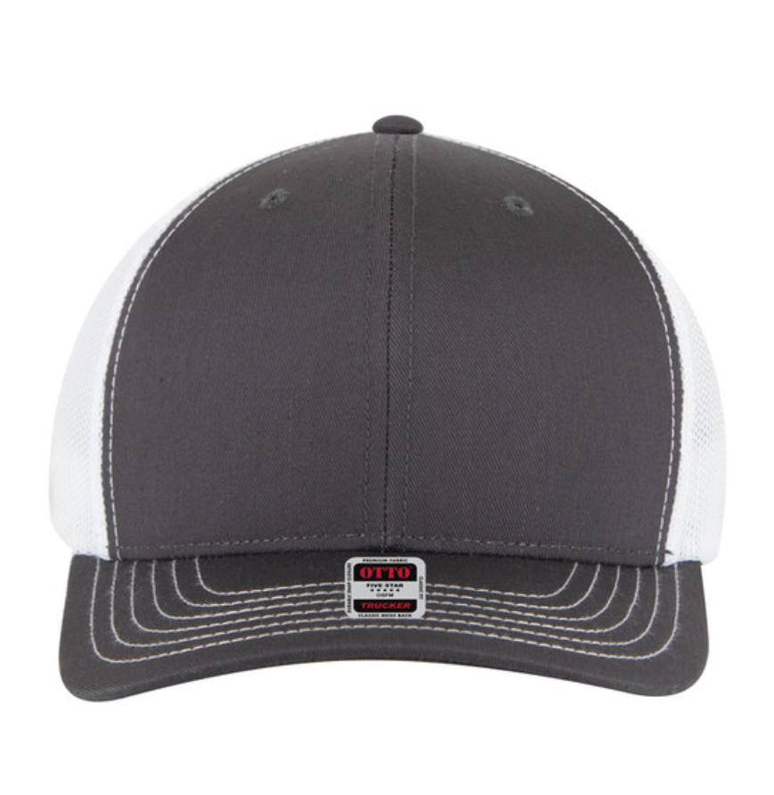 Otto Cap 112-1 Charcoal Grey/Charcoal Grey/White front