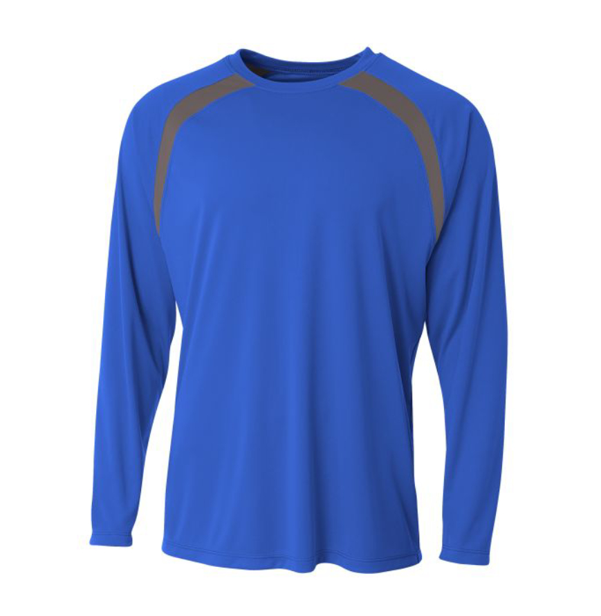 A4 Apparel N3003 ROYAL-GRAPHITE front