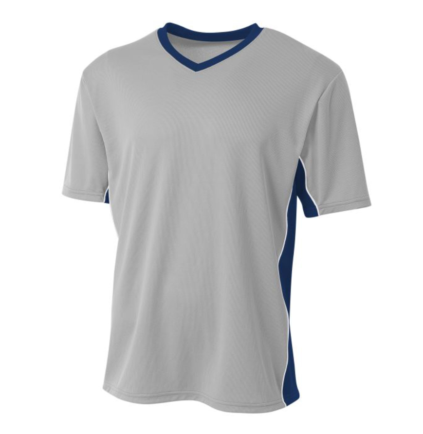 A4 Apparel N3018 SILVER-NAVY front