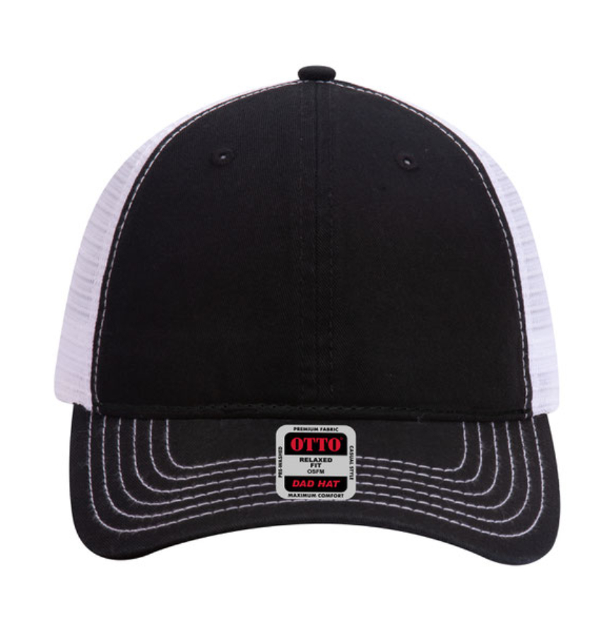 Otto Cap 121-858 Black/Black/White front