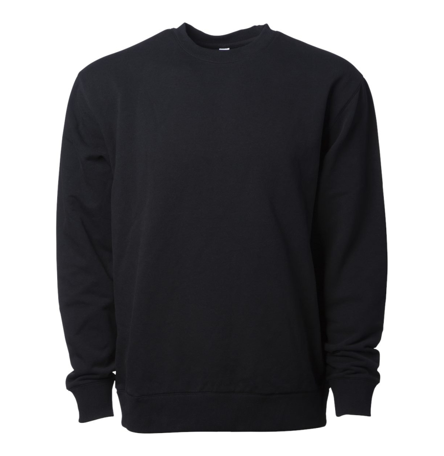 J America INDLUXCREW Black front