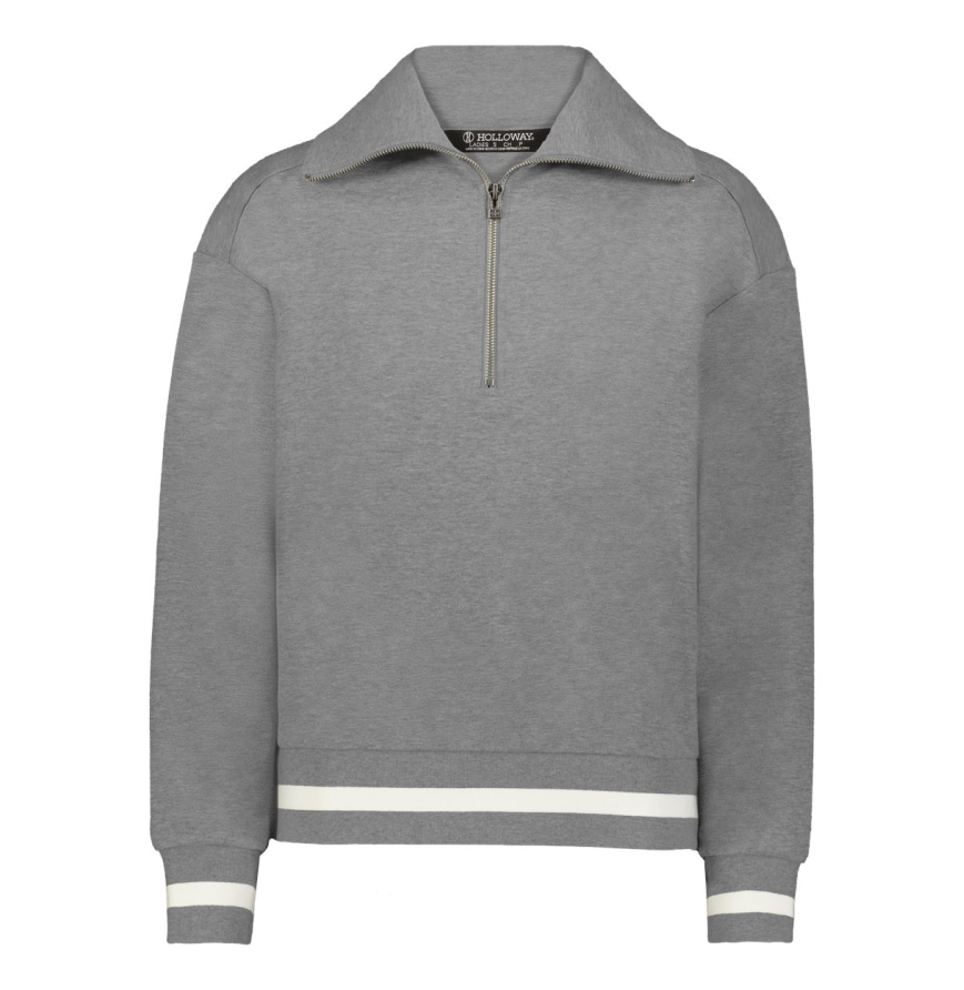 Holloway 223782 Athletic Heather/ Vanilla front