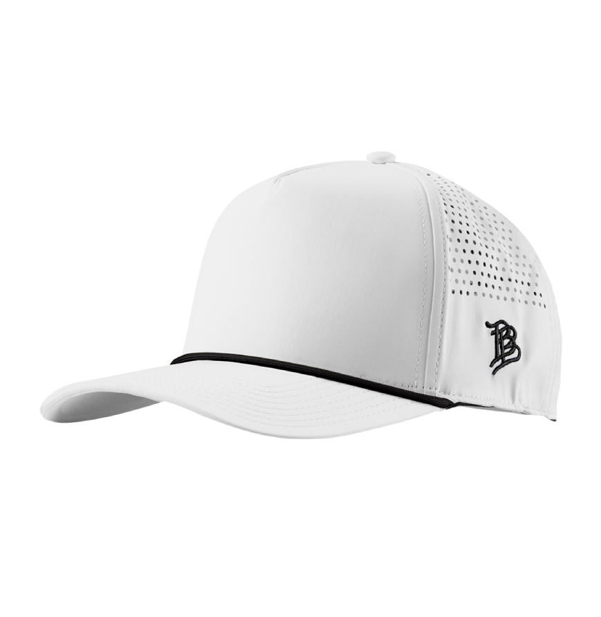 Branded Bills 15080 White w/ Black Rope front