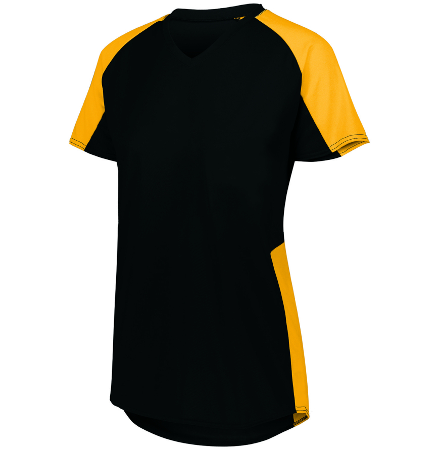 Augusta Sportswear 1522 BLACK/ GOLD front