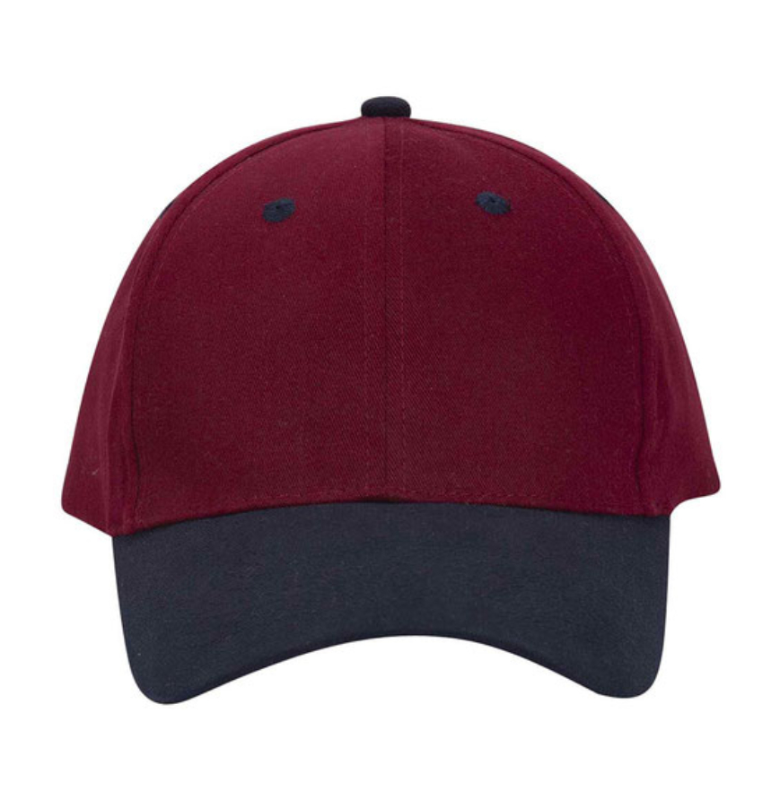 Otto Cap 19-013 Navy/Burgundy Maroon front
