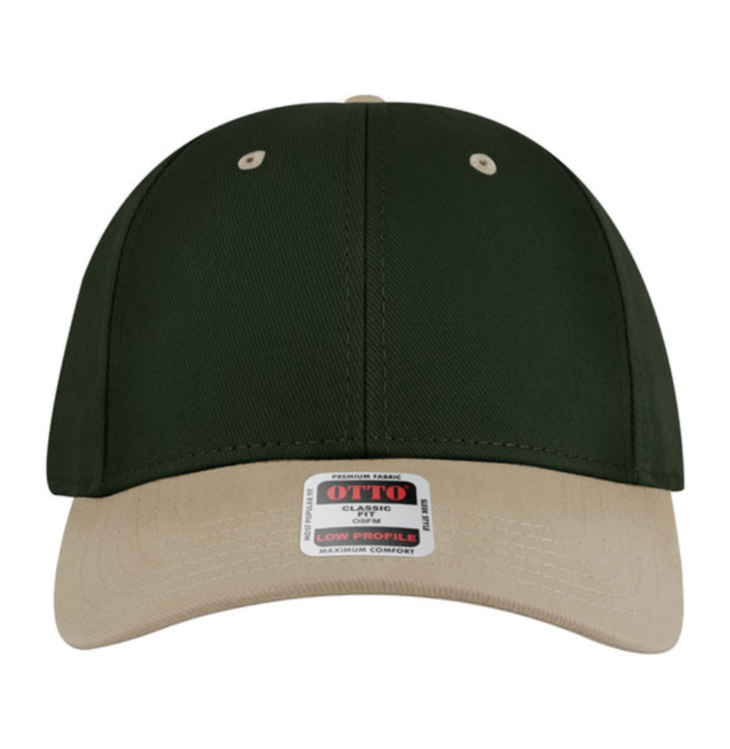 Otto Cap 19-251 Khaki/Dark Green front