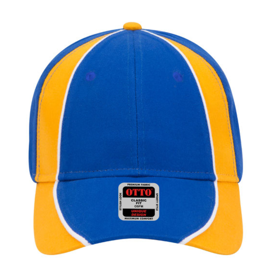 Otto Cap 19-701 Royal/Gold/White front