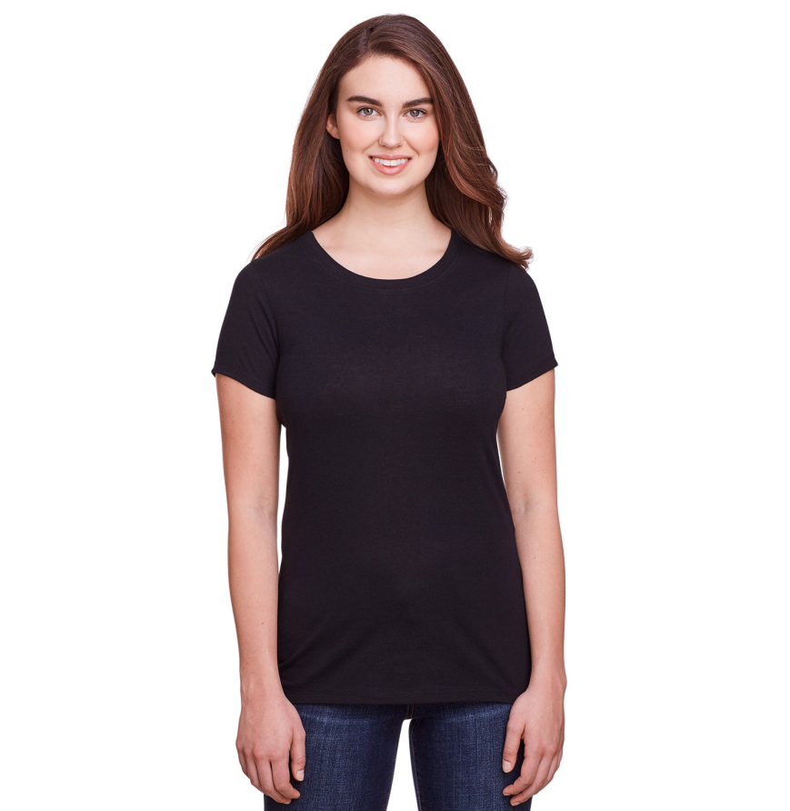 Threadfast Apparel 202A SOLID BLK TRBLND front