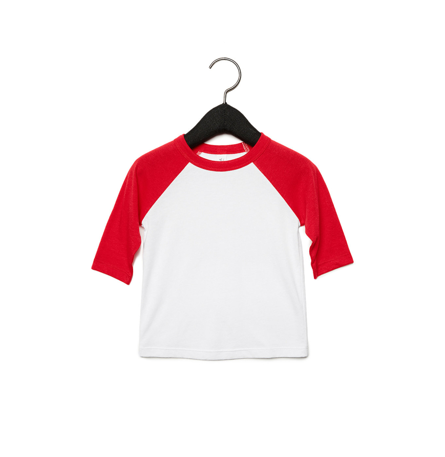 Bella + Canvas 3200T White Red front