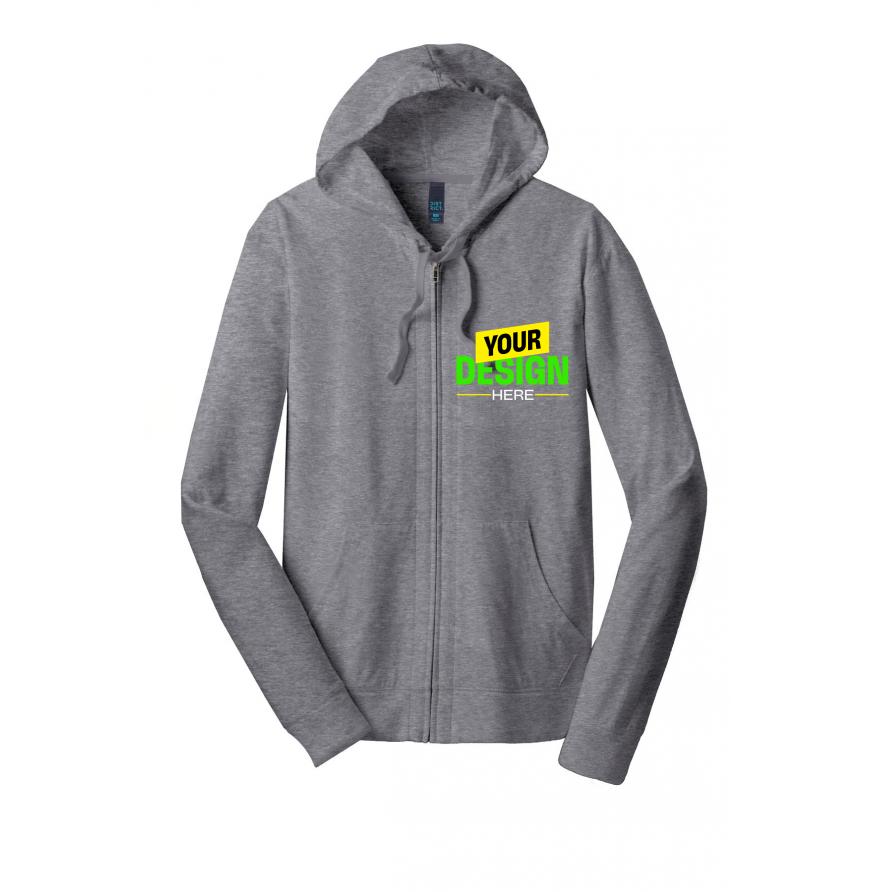 District DT1100 Dark Heather Grey front