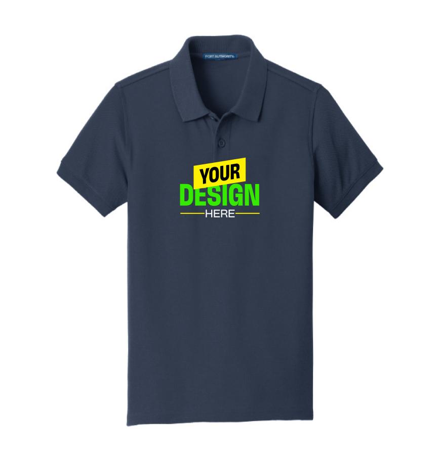 Port Authority Y100 River Blue Navy front