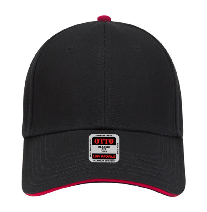 Otto Cap 23-766 Black/Black/Red front
