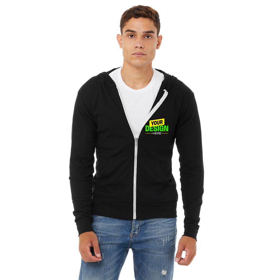 Bella + Canvas 3939 Black Triblend front