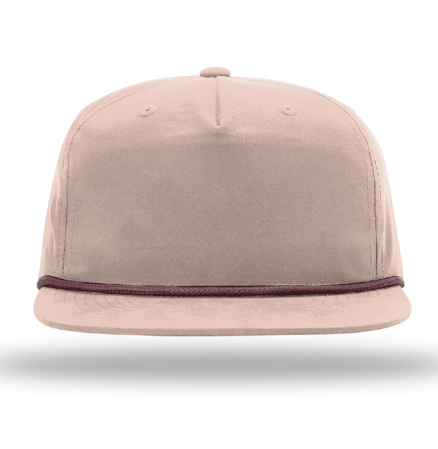 Pale Peach w/ Maroon Rope color