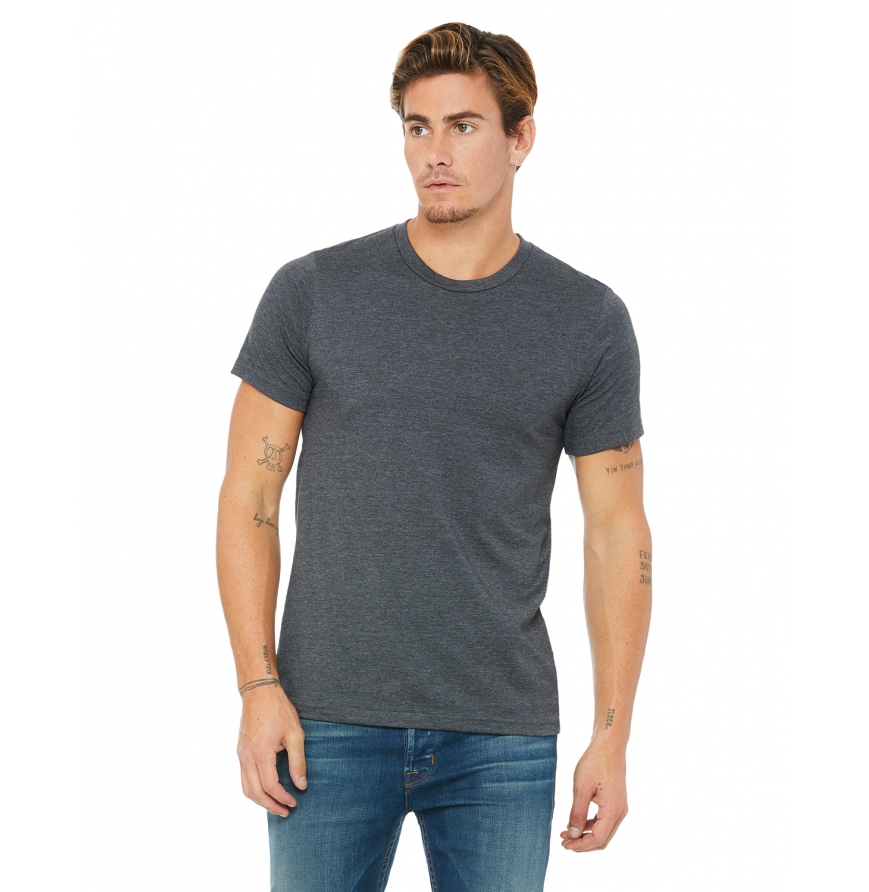 Bella Canvas Unisex Heavy Cotton T-Shirt - Heather Blue, Size XL (Style 3001)