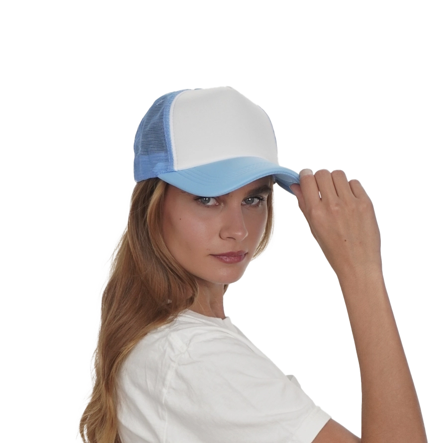 Afton 32Foam Light Blue/White left