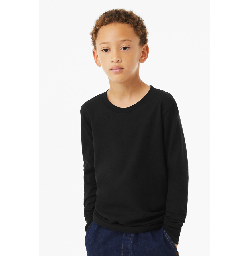 Bella + Canvas 3501YCVC Solid Black Blend front