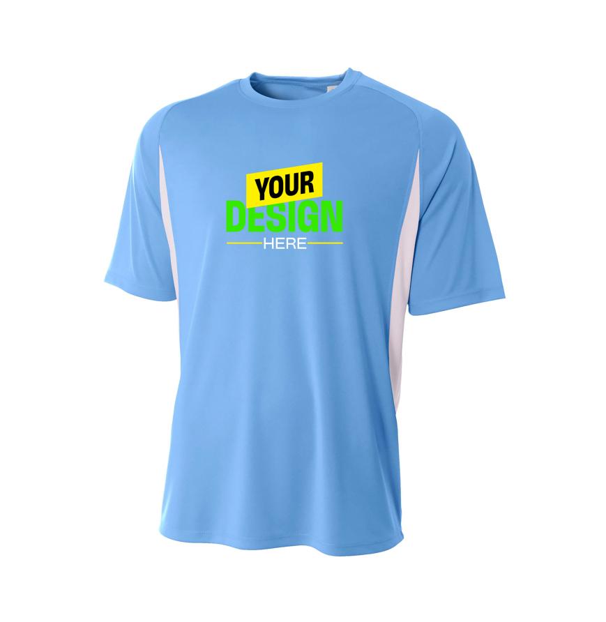 A4 Apparel NB3181 LT BLUE/WHITE front