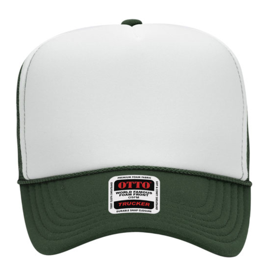 Otto Cap 5-Panel High Crown Mesh Back Trucker Hat