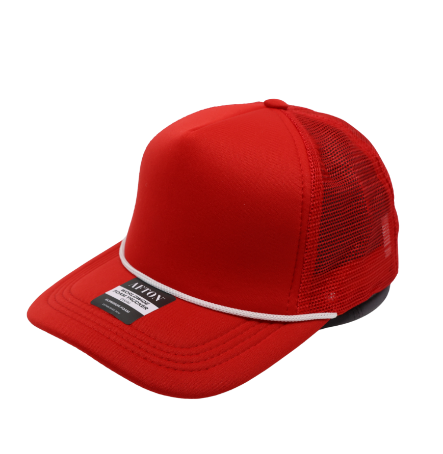 5-Panel High Crown Mesh Back Trucker Hat