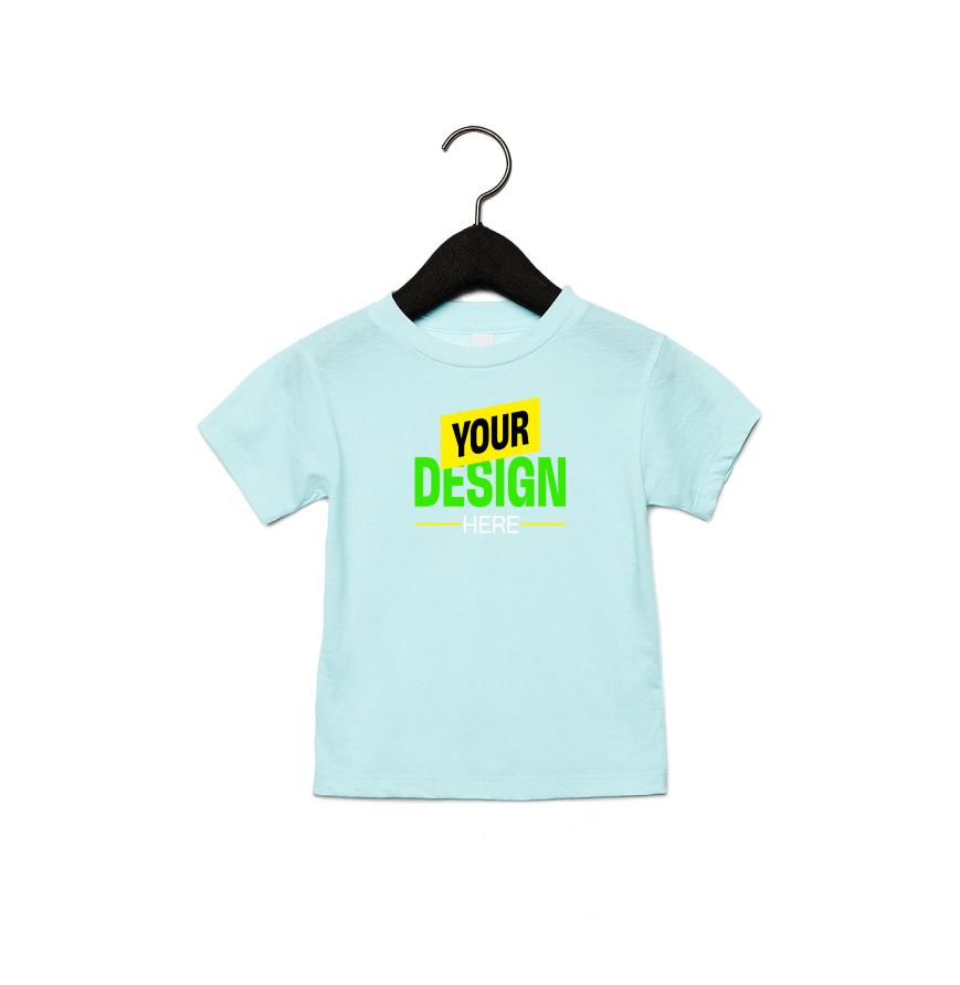 Bella + Canvas 3413T Ice Blue Triblnd front