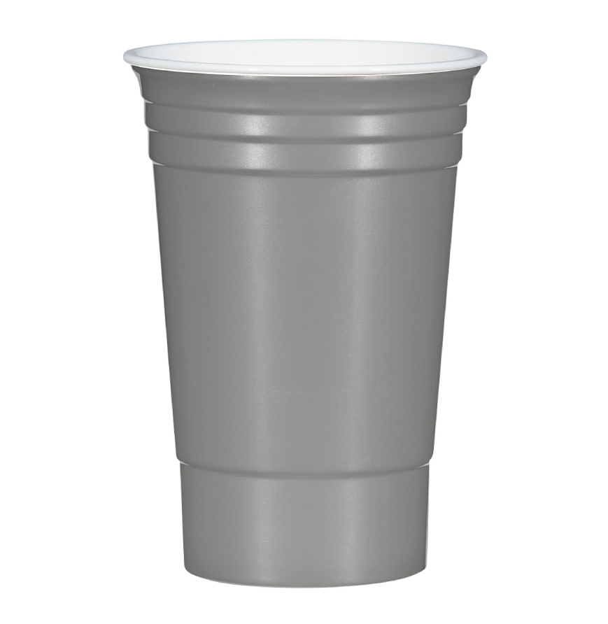 METALLIC GRAY WITH WHITE color