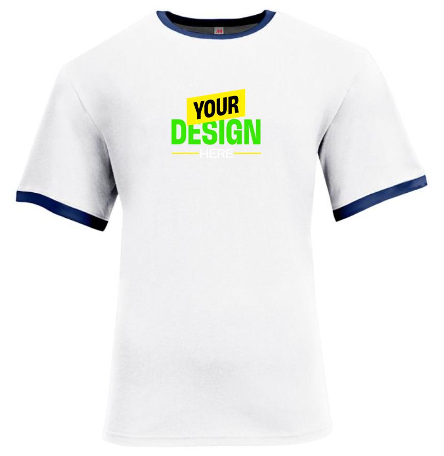 A4 Apparel N3518 White/Navy front