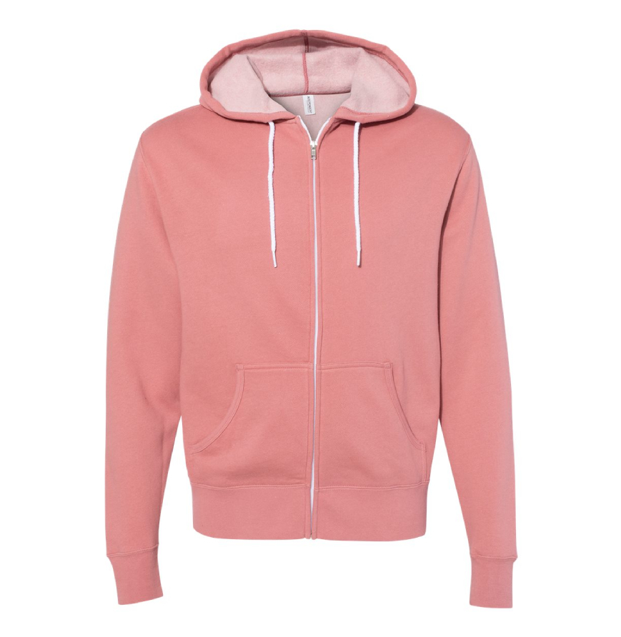 Unisex Lightweight Full-Zip Hooded Sweatshirt - AFX90UNZ
