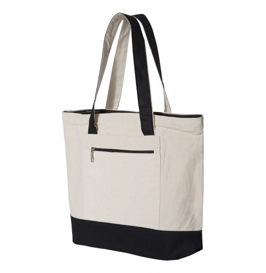 Q-Tees Q1300 Natural-Black front