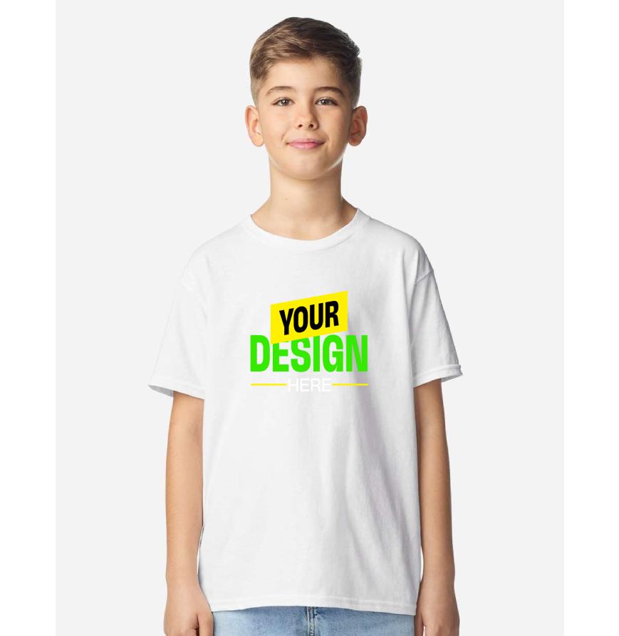 Gildan G300B White front