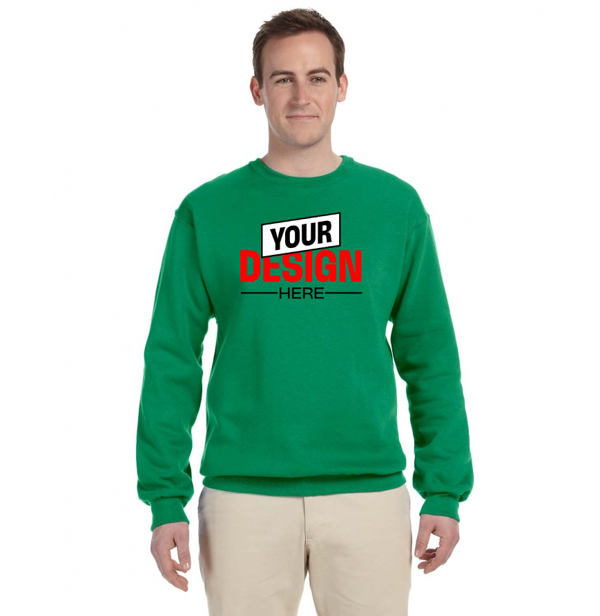 トゥモローランド♡ MACPHEE Jerzees Unisex Nu Blend® Fleece Crew 562 Texas Orange | Jiffy