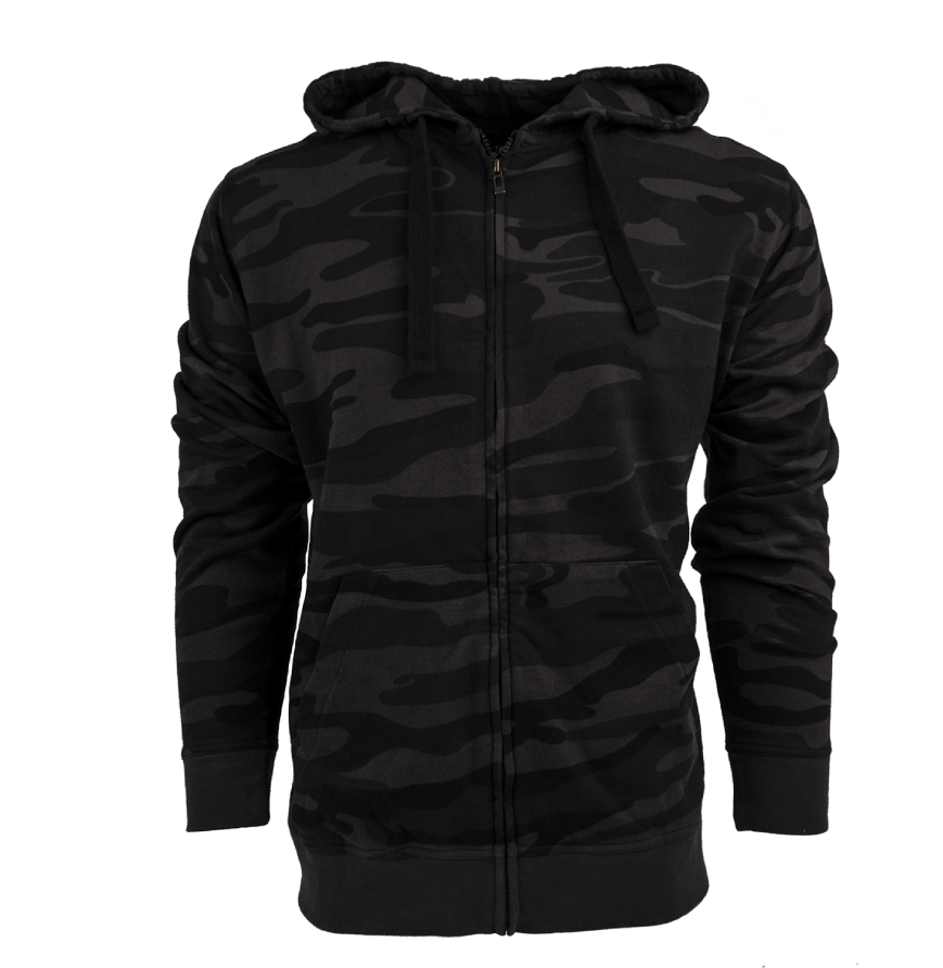 Burnside B8615 Black Camo Blk front