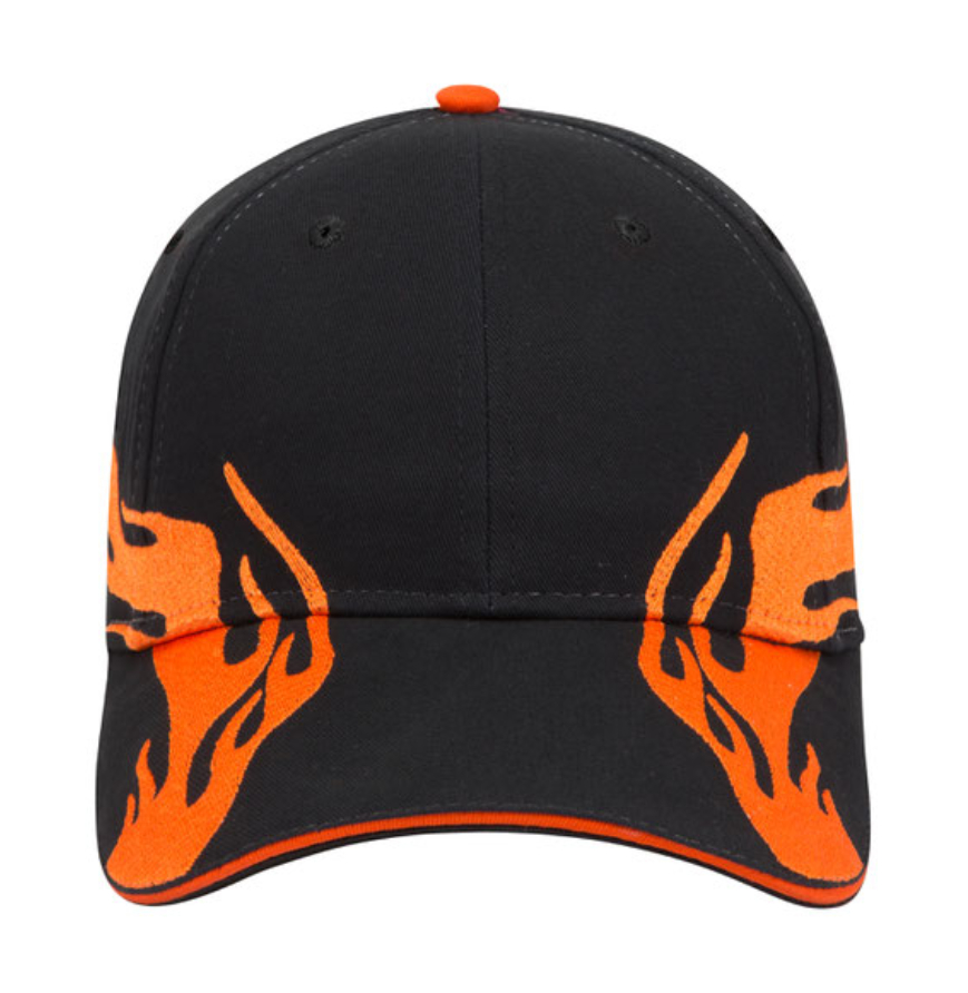 Otto Cap 58-755 Black/Burnt Orange/Burnt Orange front