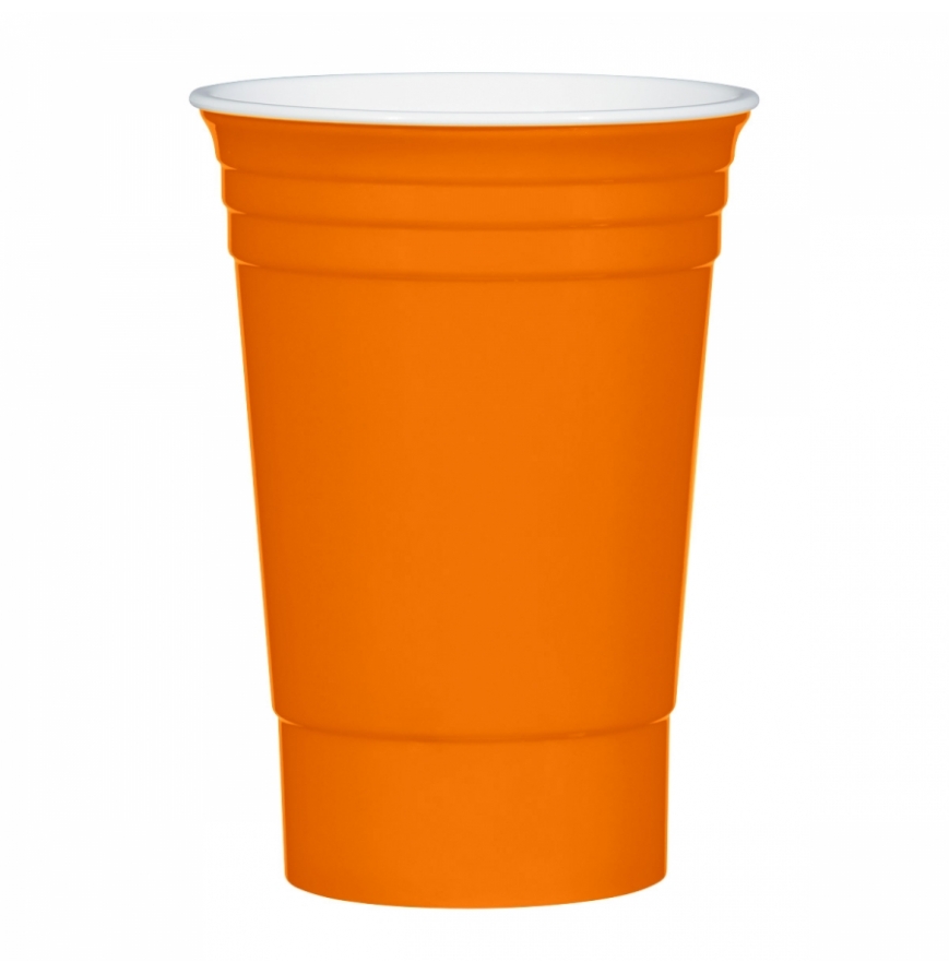NEON ORANGE WITH WHITE color