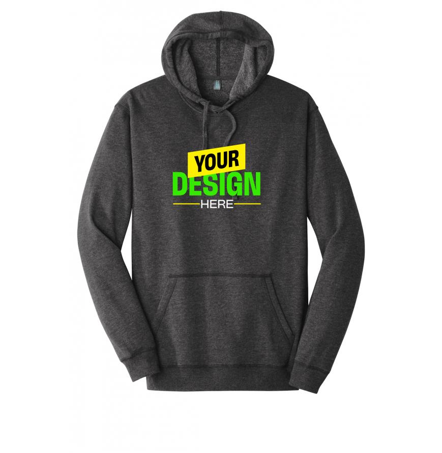 District DM391 Heathered Black front