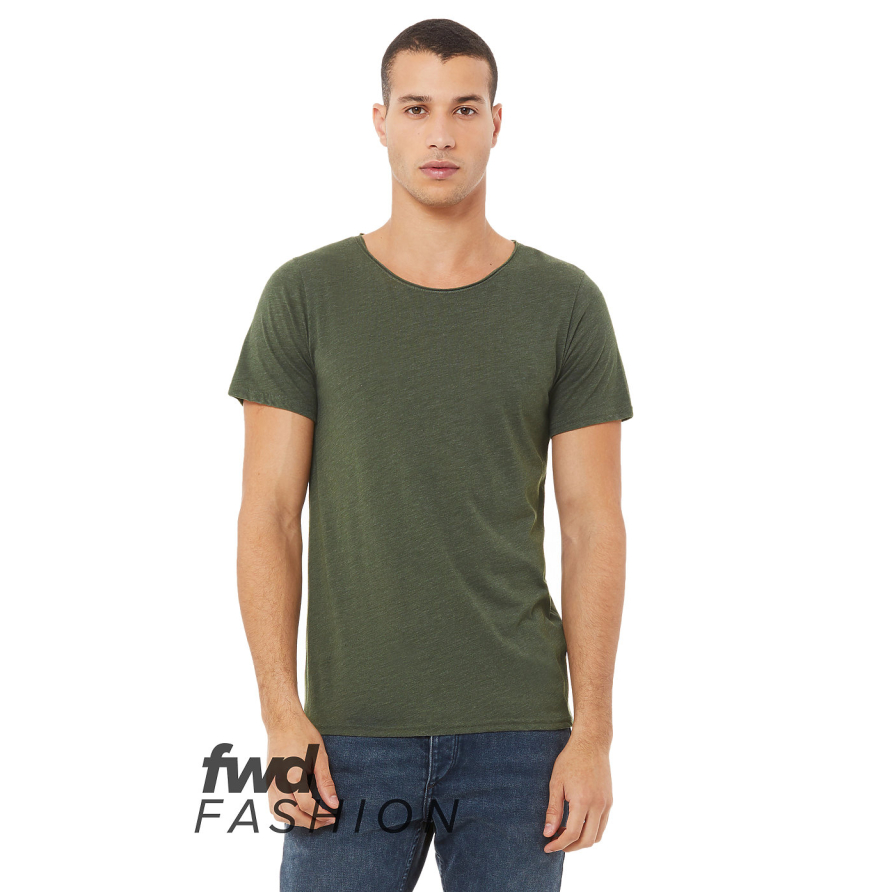 Bella + Canvas 3414 Military Green Triblend front