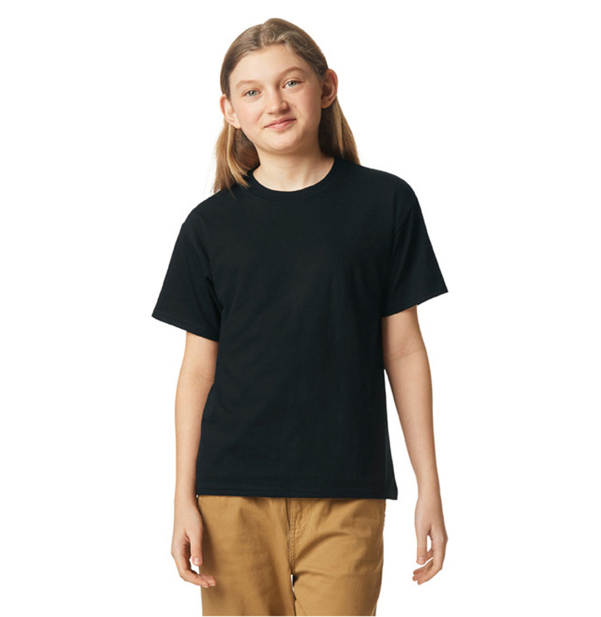 Gildan 64000BC PITCH BLACK front