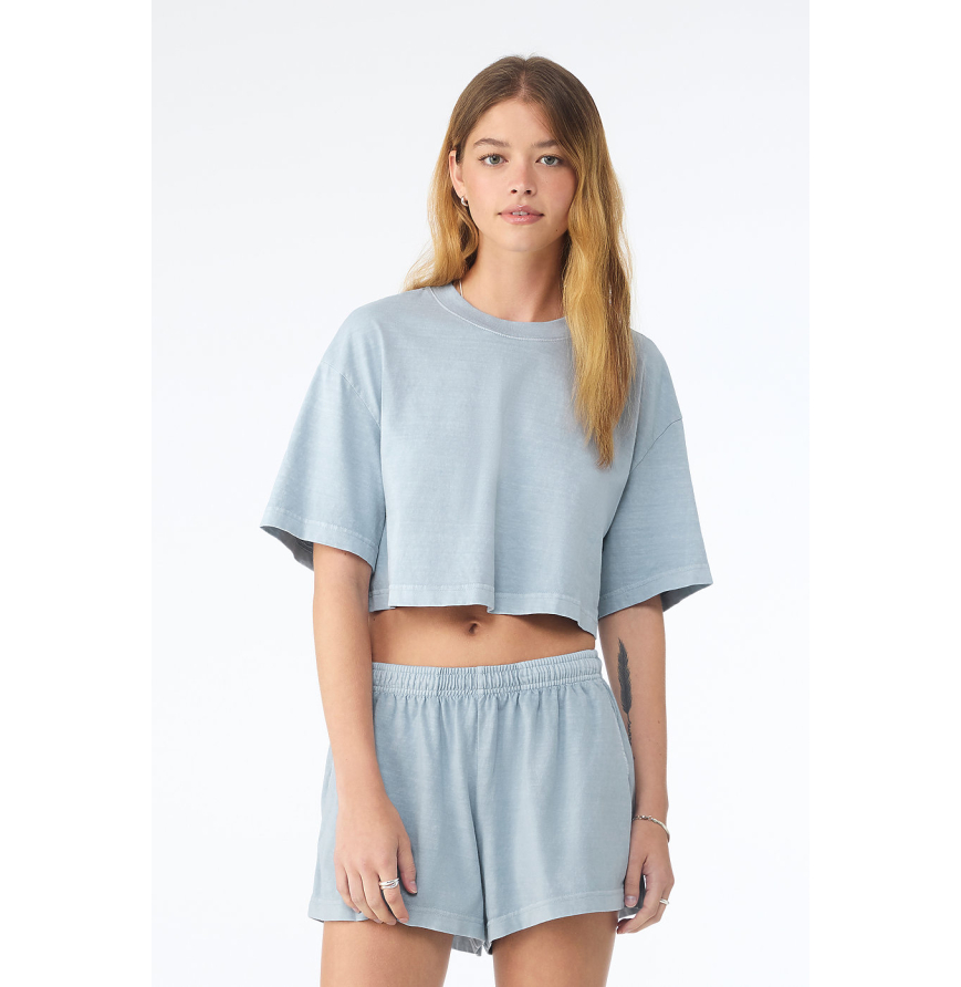 Bella + Canvas 6882GD Light Washed Denim front