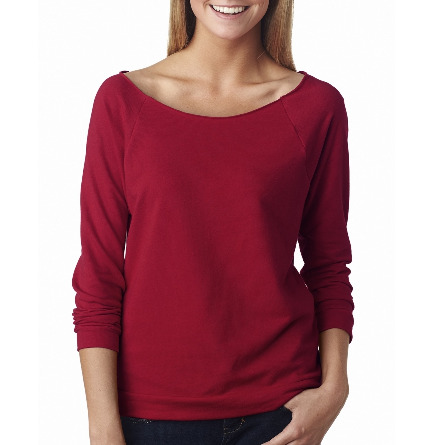 6951 Women's French Terry 3/4-Sleeve Raglan | Next Level T