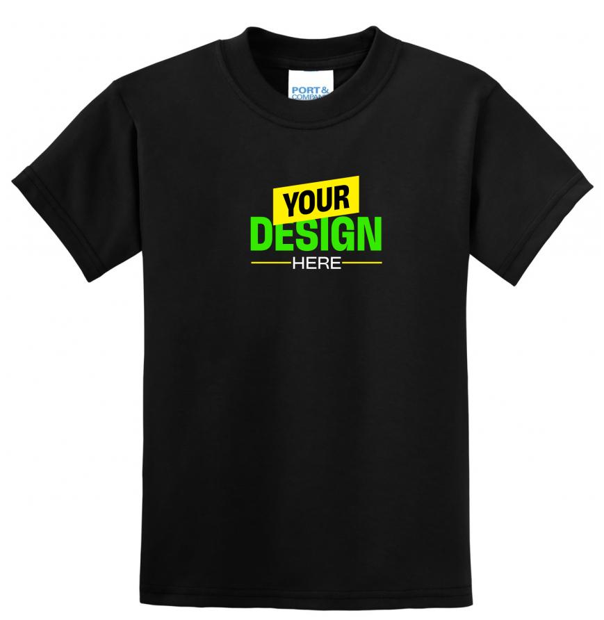 Port & Company PC55Y Jet Black front