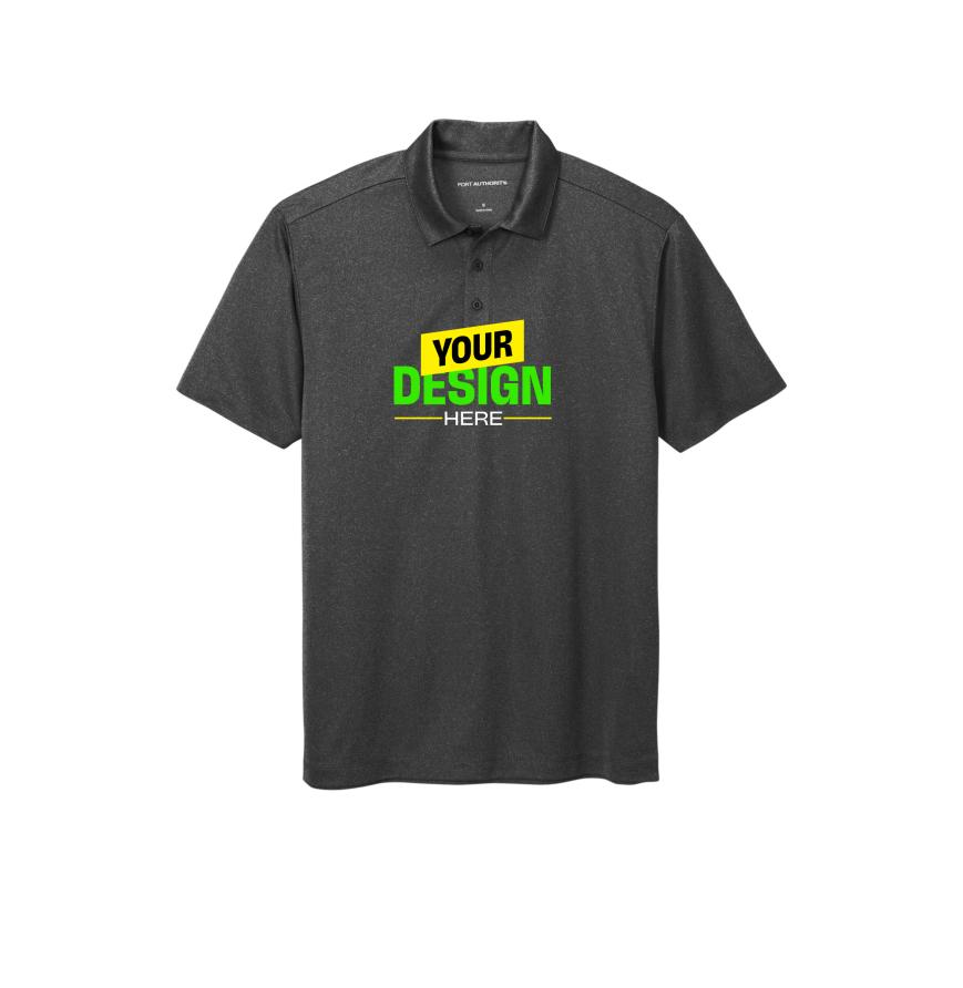 Port Authority K542 Black Hthr front