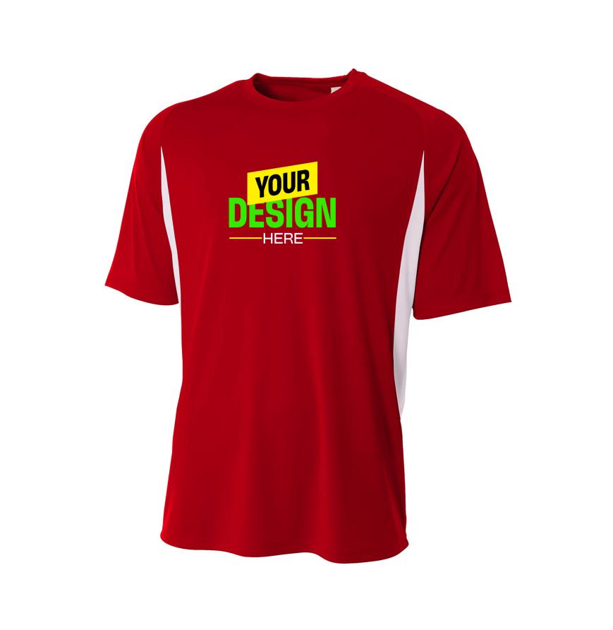 A4 Apparel NB3181 SCARLET/WHITE front