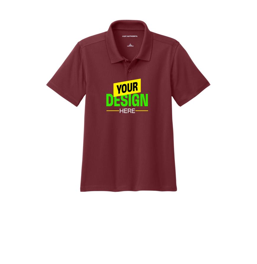 Port Authority Y110 Burgundy front