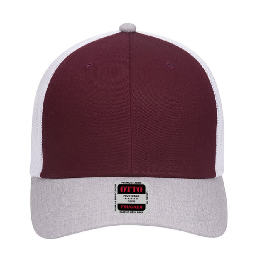 Heather Grey/Maroon/White